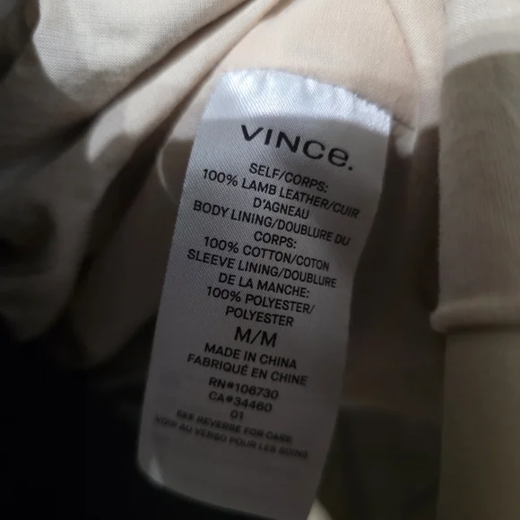 Vince Lamb Leather Jacket - Picture 5 of 5